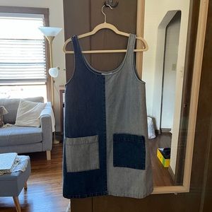 Carleen Two Tone Denim Dress